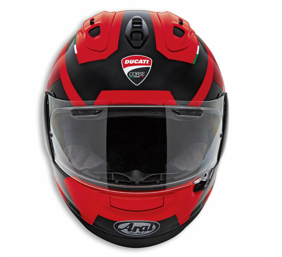 Ducati Corse V6 Arai Helmet 98107383 new LIMITED QUANTITIES – Peninsula Imports Ducati