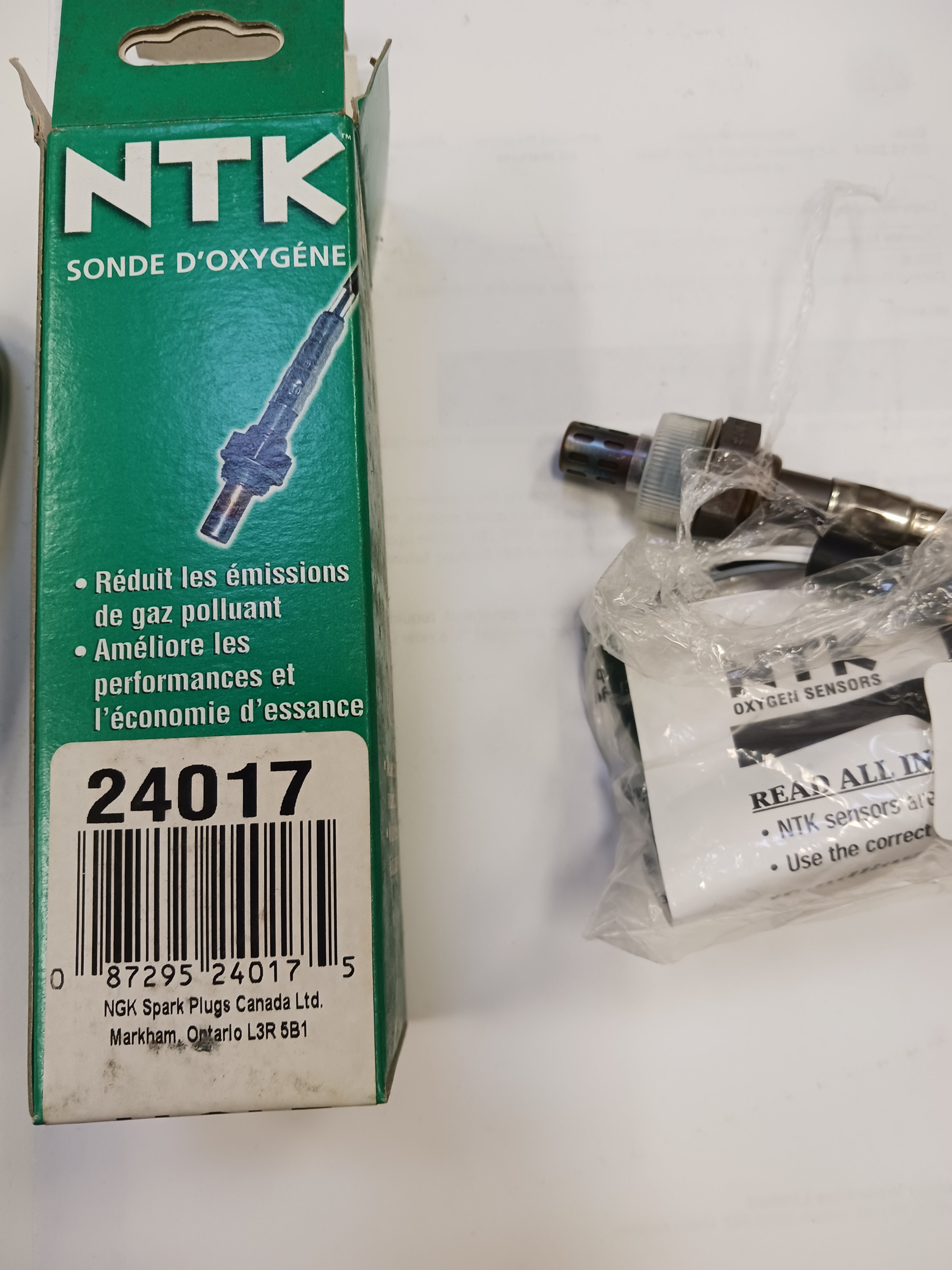 Mitsubishi NTK Oxygen Sensor 24017