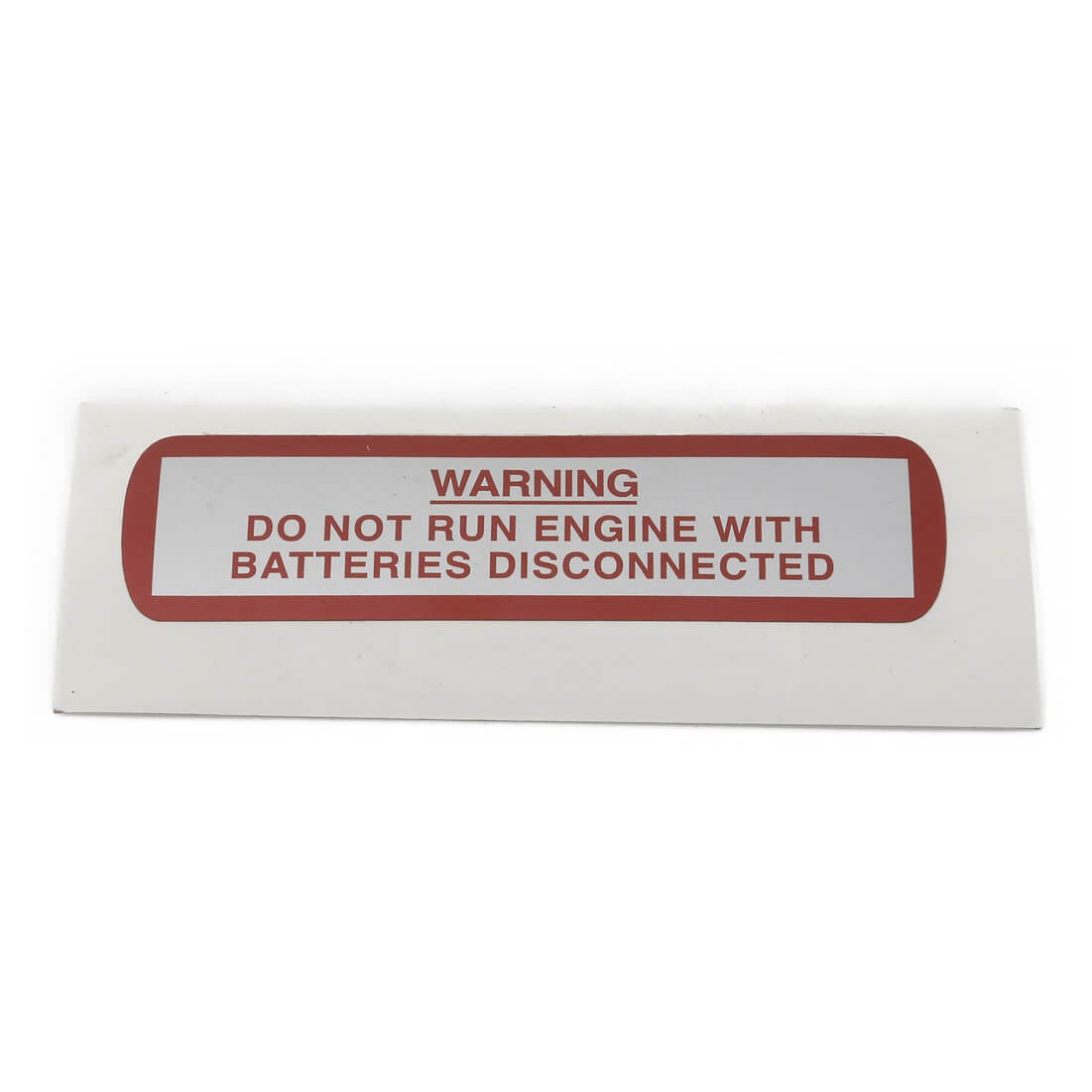 mgb-BML1004 Warning Batteries Disconnected Sticker – Peninsula Imports ...