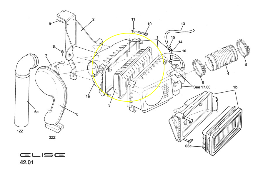 Lotus Air Cleaner Element (FP)-Elise, Exige-A120E6385S