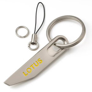 Lotus Flag Keyring Silver-LOTMC0051GY