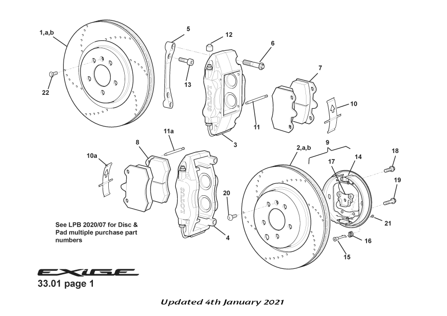 Lotus Brake Disc - Cross Drilled-D117J0031F