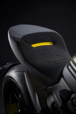 Tappezzeria Italia Comfort, Stylish Seat Cover With Logo DUCATI Diavel 1260 Black & Steel-DD126SC1-4YL Black/Yellow