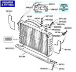 TR7 - RKC137 Radiator 3 Row Core Standard New