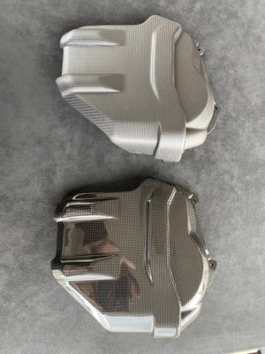 CARBON PANIGALE V4/V4S/R /SFV4 RIGHT & LEFT CYLINDER COVER KIT BY FULLSIX MD-V418-C76 ( MD-V418-M76)