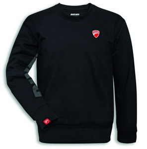 Ducati Crew Men's Fabric Sweatshirt in Black  98770338