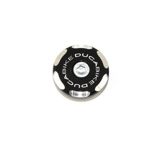 DUCABIKE LEFT FRONT WHEEL CAP BLACK TRS02D