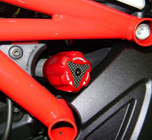 DUCABIKE DUCATI REAR PRELOAD ADJUSTABLE KNOB RED PRP01A