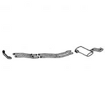 tr6-TH018  TR6 6 PIECE DUAL EXHAUST SYSTEM STAINLESS STEEL 1972-76
