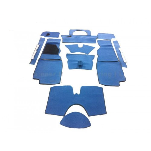 CK2029B TR6 BLUE  NYLON CARPET KIT MADE IN THE UK-under pad extra