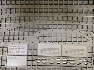 All Weather Floor Mats Porsche Cayenne (E3) 9Y00448011E0 Black Original