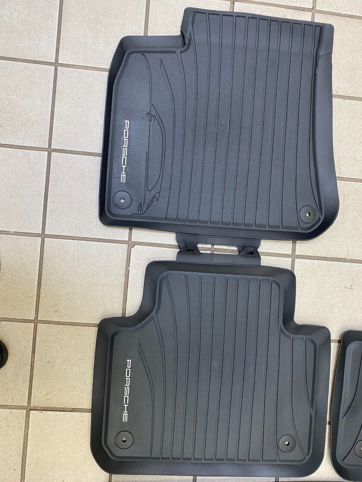 All Weather Floor Mats Porsche Cayenne (E3) 9Y00448011E0 Black Original