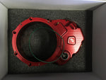 DUCABIKE for Ducati Clear Clutch Cover Oil Bath Red CCDV01AA Hypermotard, SS, Mt