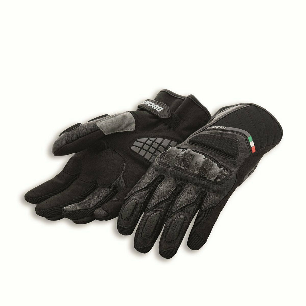 Ducati Sport C3 Leather-Fabric Gloves Black 98103707