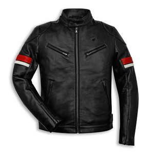 Ducati Urban Stripes Leather Jacket 98770018 NEW SIZE XL