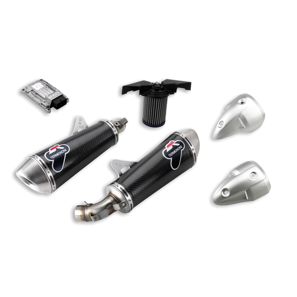 GENUINE DUCATI MONSTER 696 ABS TERMIGNONI CARBON SLIP-ON EXHAUST