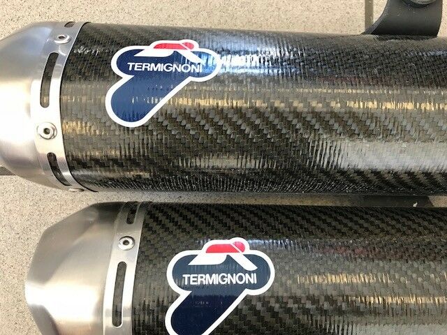 Genuine Ducati Monster 1100 Termignoni Carbon Slip-On Exhaust 96458811B USED!