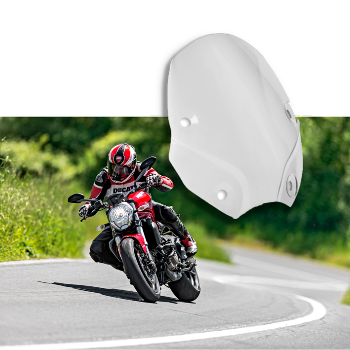 Genuine Ducati Monster Smoked Windscreen 821 1200 97180131A