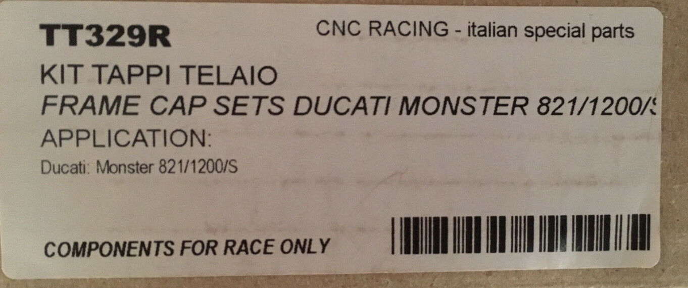 CNC Frame Cap Set Ducati Monster 821/1200/S #TT329R