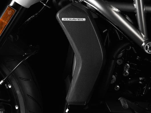 Ducati XDiavel Polished Carbon Cover Radiator Set 96980782AB NEW