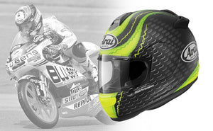 ARAI HELMET Crutchlow Frost Vector-2 Part # 09-8486 / Size Large – Peninsula Imports Ducati