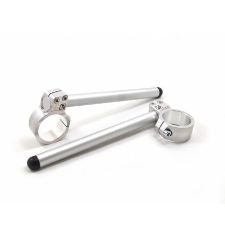 Ducabike for Ducati Adjustable Handlebar 53 mm RISE 0 mm Silver BSR530E  ITALY