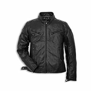 Ducati Urban Leather Jacket - Black Perforated 9810255