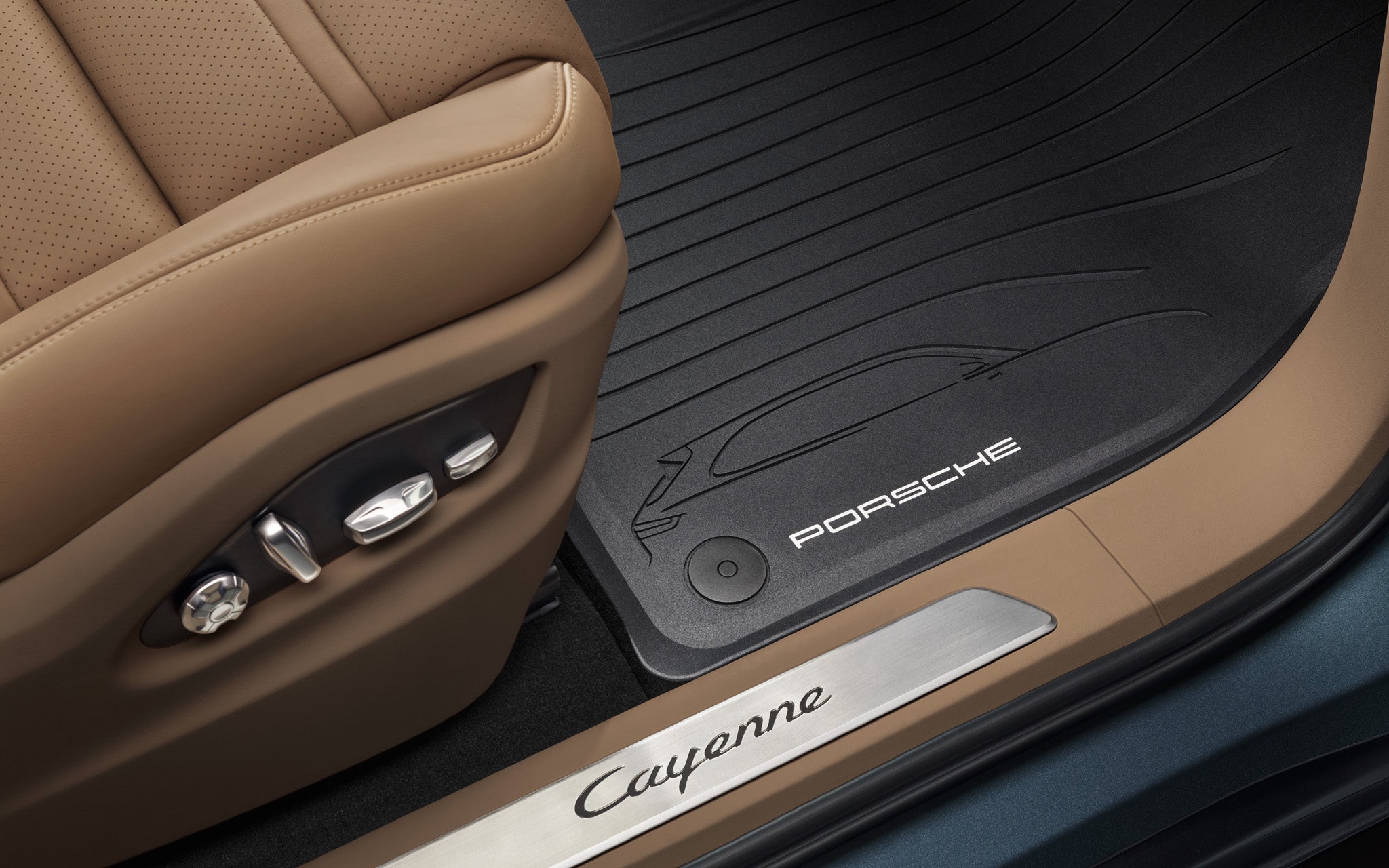 All-weather floor mats Porsche Cayenne ( E3 ) 9Y00448011E0 Black, base, coupe, hybrid